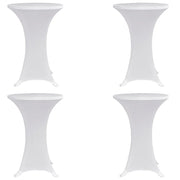 Coperture Verticali per Tavolo 4 pz Ã˜70 cm Bianco Elastico  cod mxl 63555