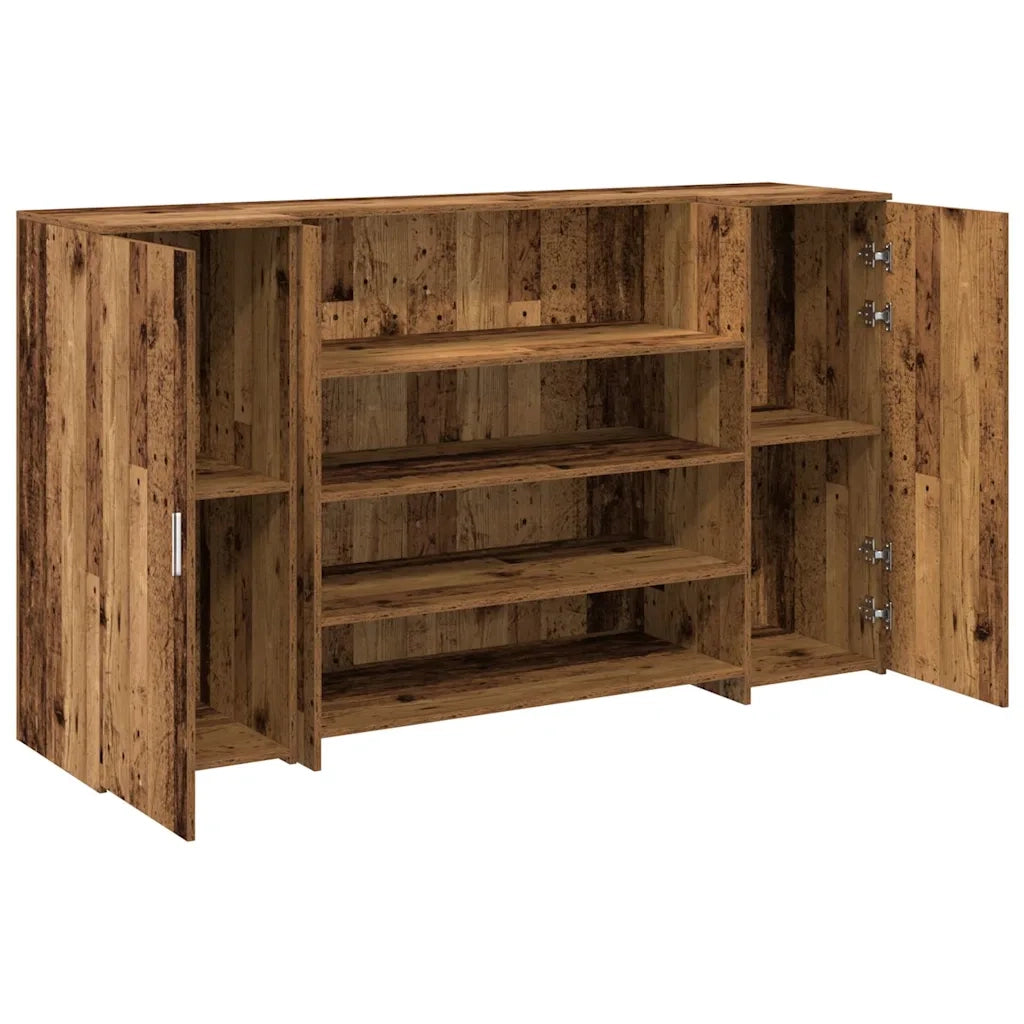vidaXL Banco Reception Legno Antico 180x50x103,5 cm Legno Multistrato