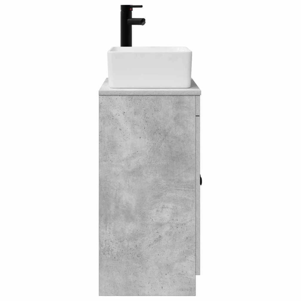 Mobile da bagno con lavabo Grigio Cemento 54 x 35 x 83 cm 890133