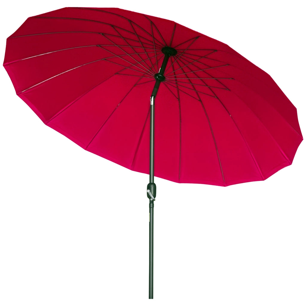 Ombrellone da Giardino Inclinabile 2.5x2.5 m ¨C zephmum ¨C Poliestere Rosso Vino