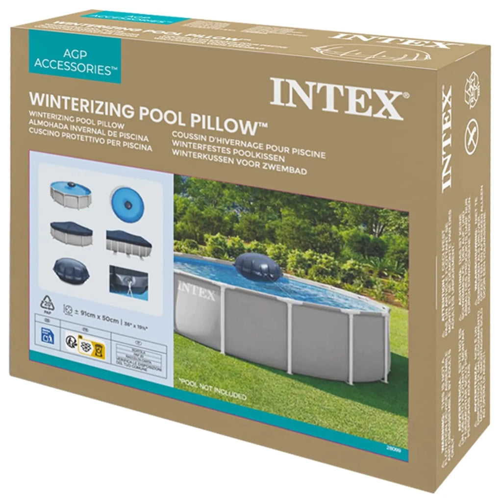 INTEX Cuscino per piscina da giardino fuori terra  Blu Scuro PVC 42035634