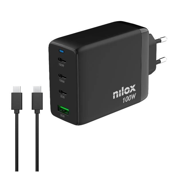Caricatore  gan  100w  4  porte - NXGANUSBC100