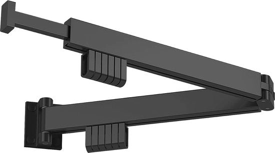 Drooprek Opvougbile per Spazio per Abbigliamento con Grucce per Interno ed Esterno - Ideale per Balcone, Bagno e Camera da Letto