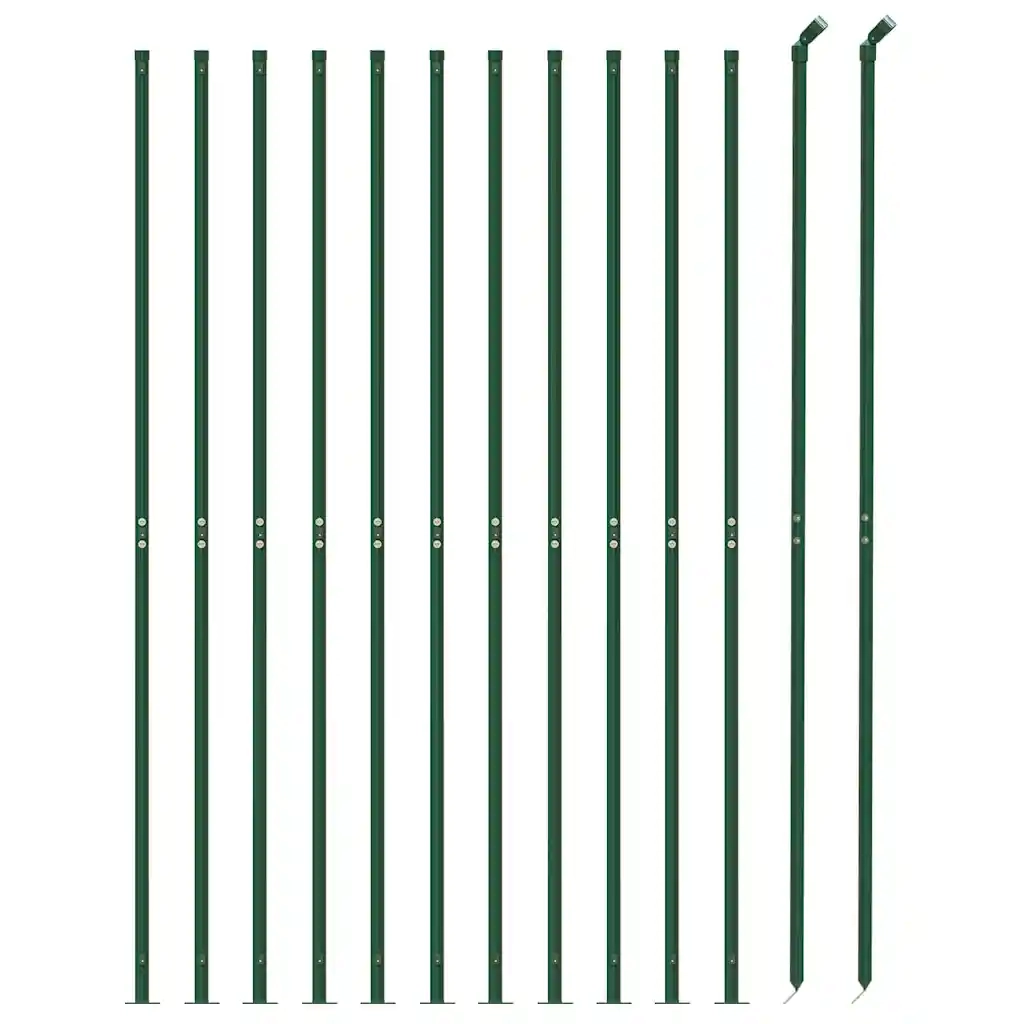 Recinzione a Rete con Flangia Verde 1,4x25 m 153947
