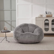 Pouf in peluche morbida - Xylo - Antiscivolo, fodera non removibile, pronto all'uso
