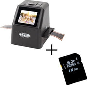 Scanner per Film 35MM - 22MP - Schermo LCD 2,4 Pollici - Inclusa Carta SD da 16 GB - Nero