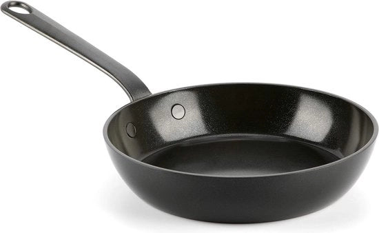 Antiaanbaklaag per 20 cm Skillet PFAS-Vrij Inductie Vaatwasmachinebestendig Ovenveilig Zwart
