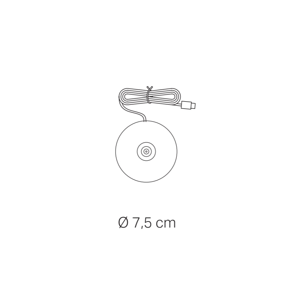 Zafferano Base di Ricarica a Contatto USB-A per Soffio - Wireless, Compatibile, Ricambio, 5V 1A, no spina