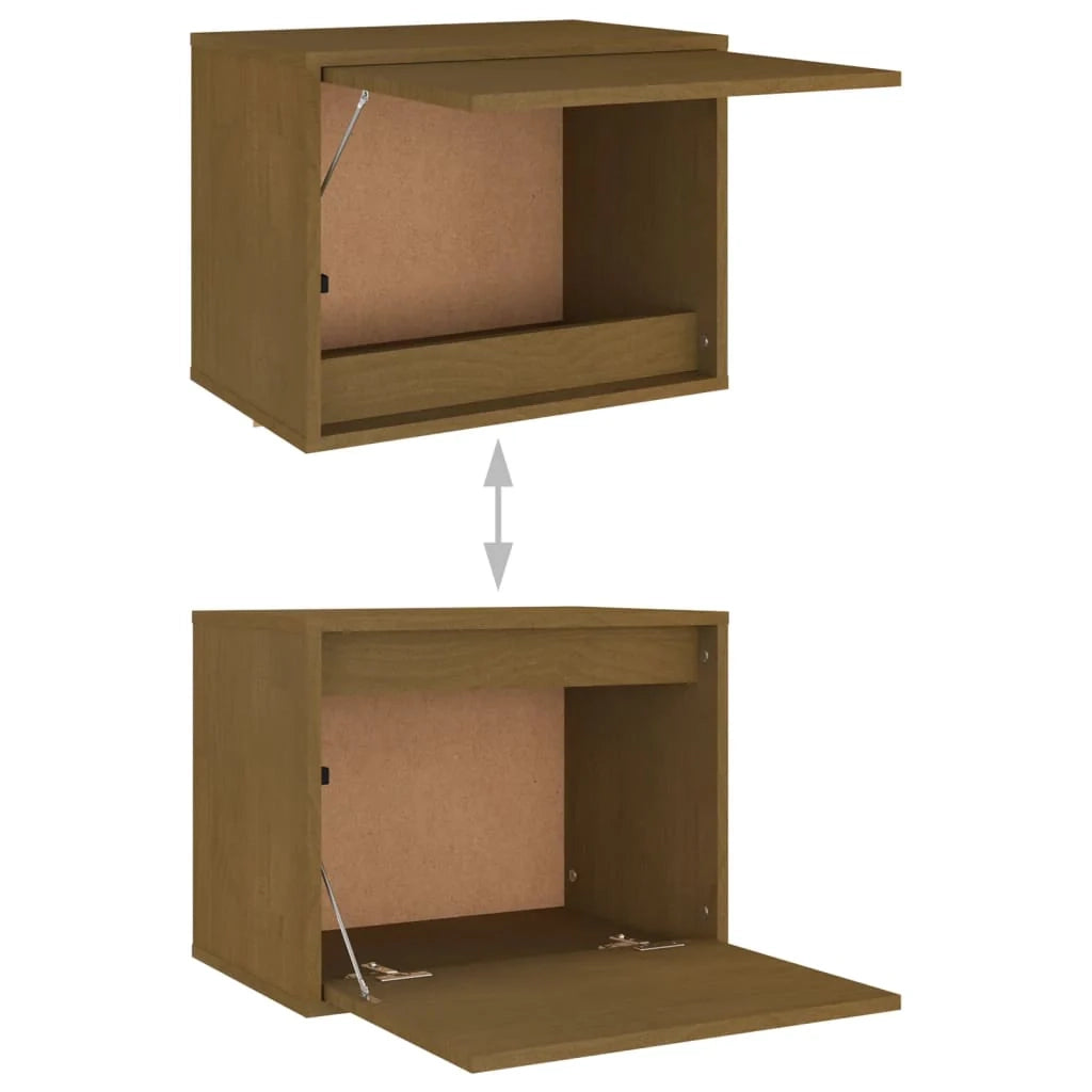 Mobile TV multimediale scaffale TV credenza mobile TV sala da pranzo soggiorno camera da letto 3 pezzi colore miele legno massello di pino marrone 02_0028691