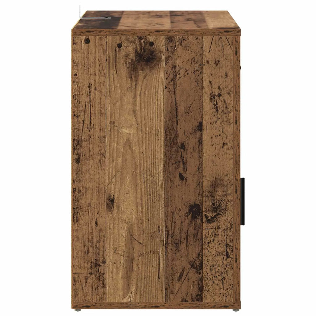 Comodino | Armadio da Notte | Mobiletto da notte con cassetto Legno vecchio 35 x 50 x 60 cm