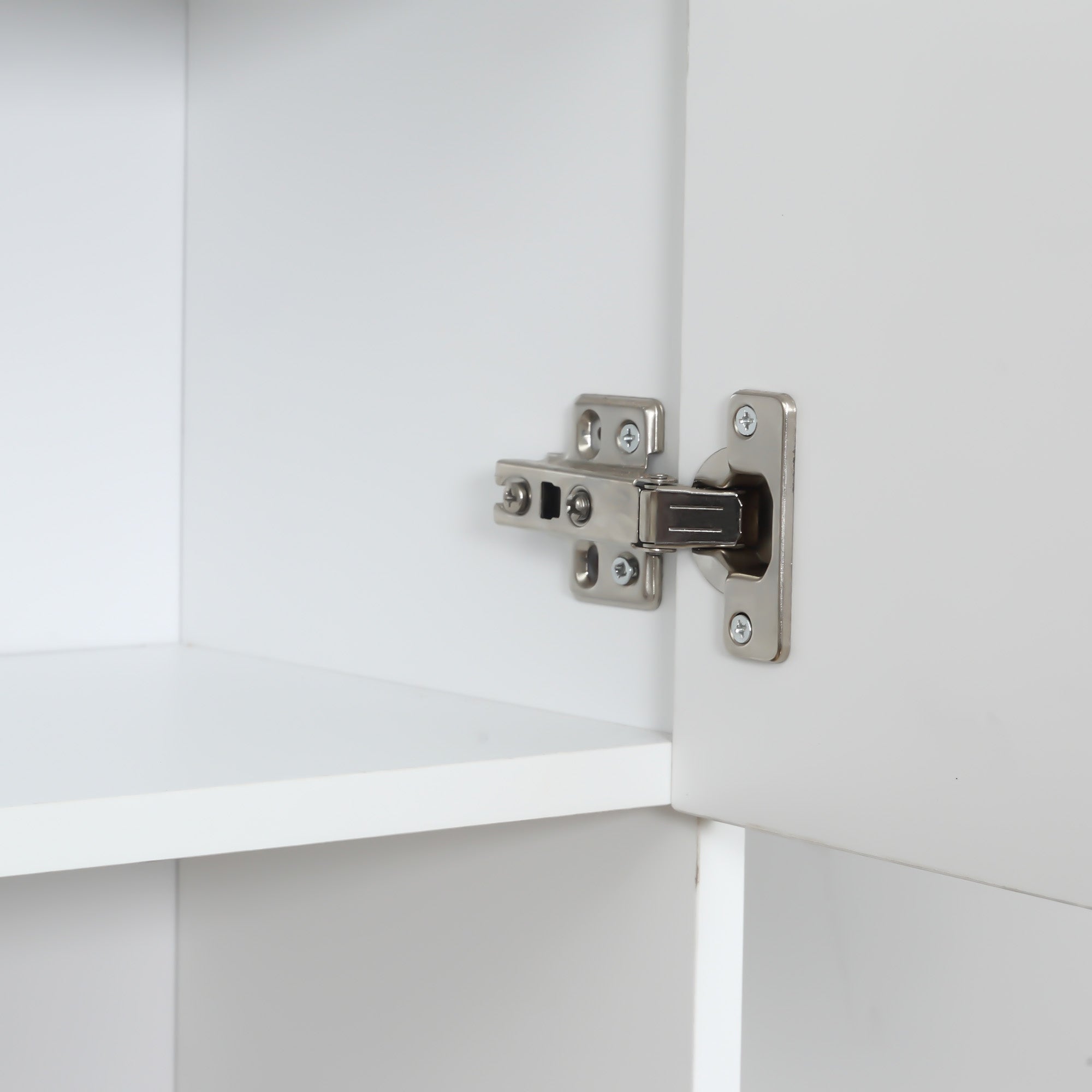 Mobile da Cucina Credenza 80x40x180 cm in Legno Bianco