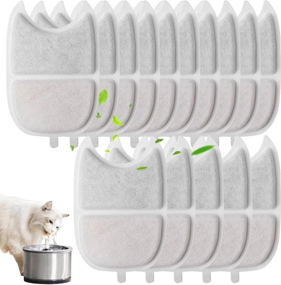 15 Filtri per Fonte per Gatti - Filtro di Sostituzione per Fonti per Gatti - Filtro a Carbone Attivo Compatibile con Fonte 4L