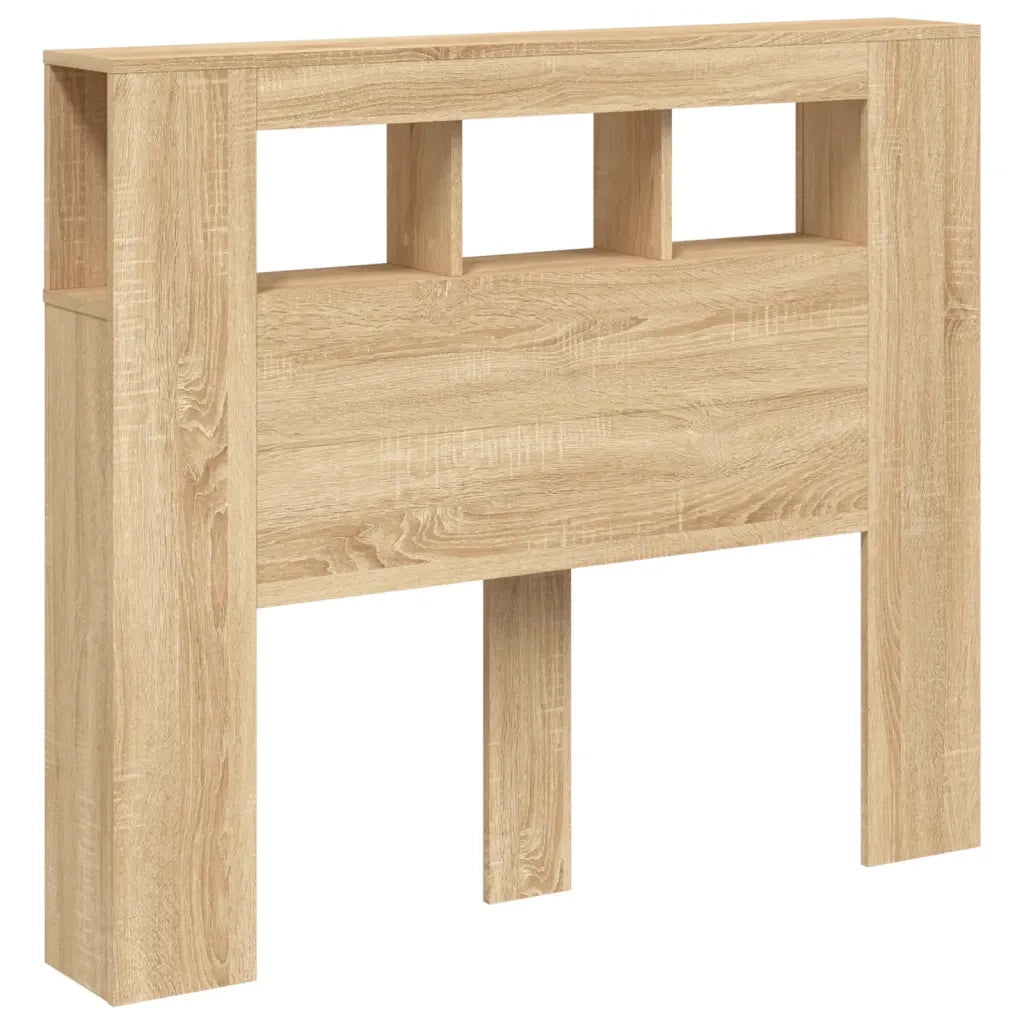 Testiera | Testata LED Rovere Sonoma 120x18,5x103,5 cm Legno Multistrato
