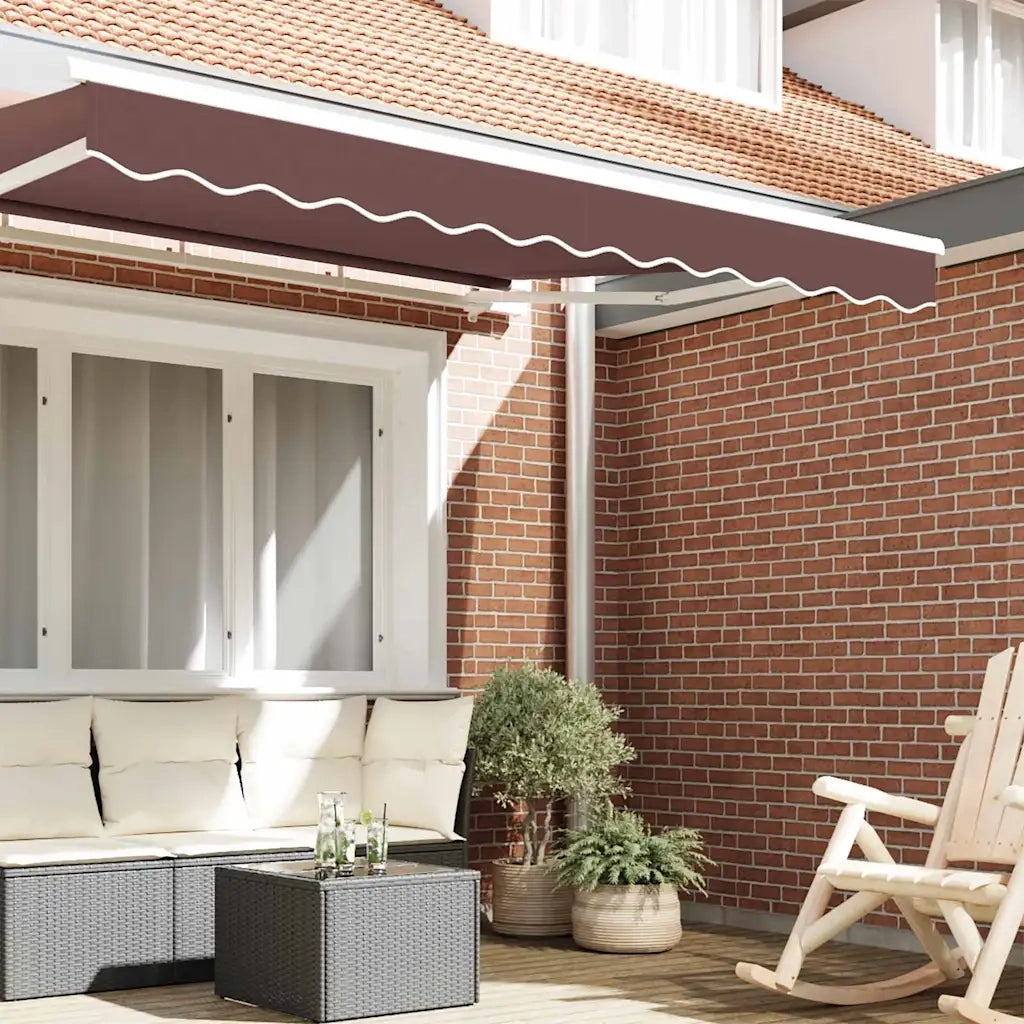 Tenda a Braccio Marrone 230 x 20 cm Tela 42000708