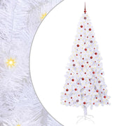 Albero di Natale Artificiale-Albero Natalizio Bianco 240 cm PVC e Acciaio 482708