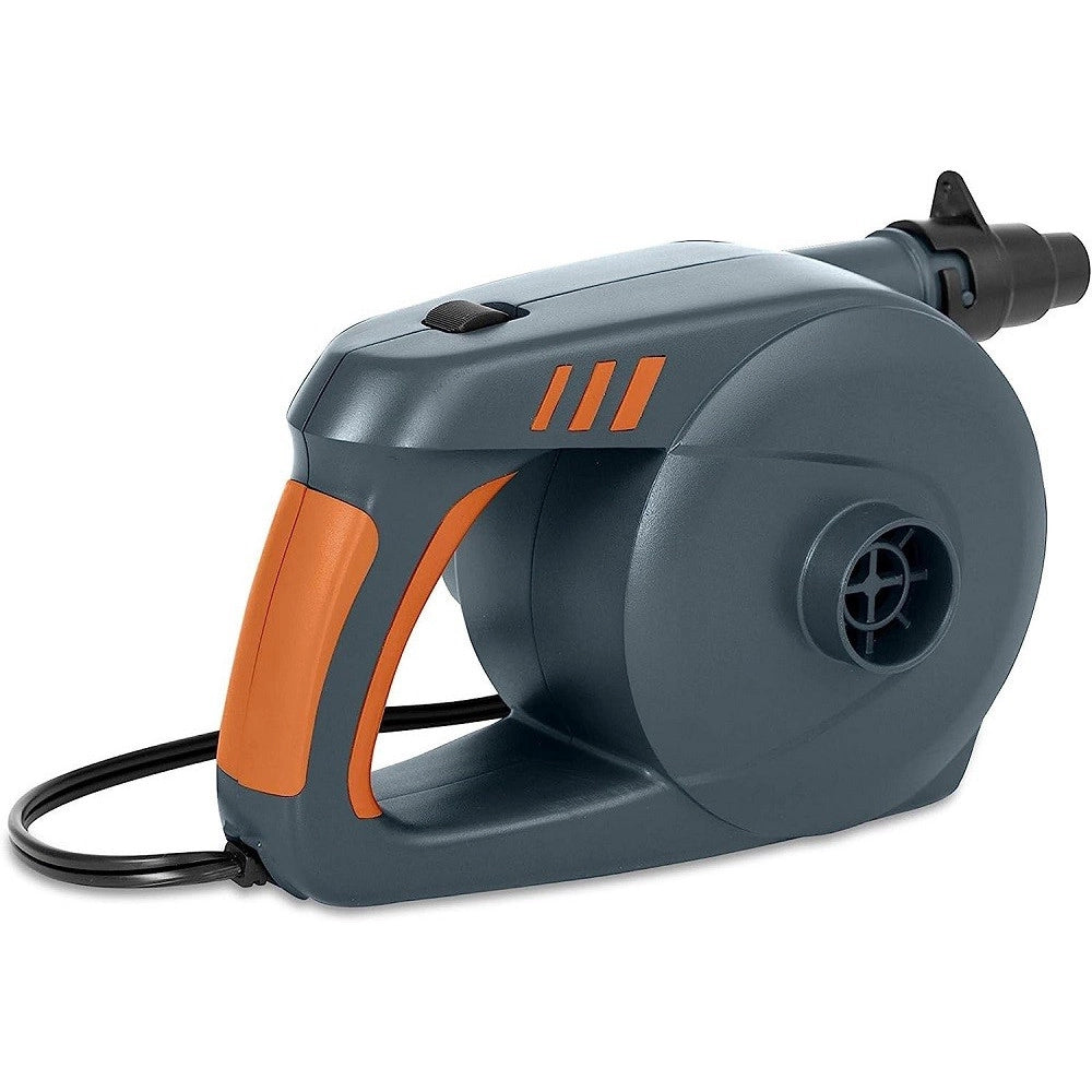 Trade Shop - Pompa Di Gonfiaggio Elettrica Powergrip A Corrente Continua 3 Adattatori 62164 -