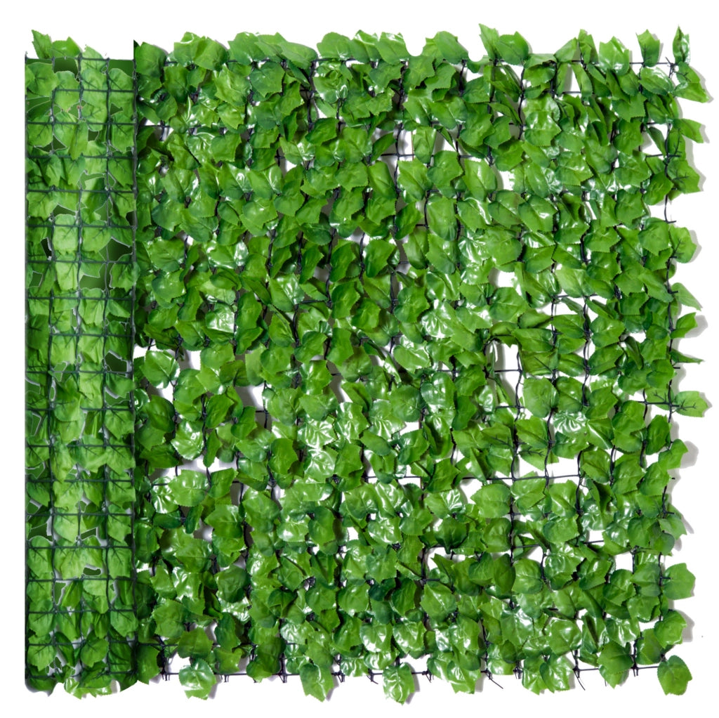 Siepe artificiale ULEVR 300x100 cm verde chiaro, schermatura decorativa in PE e tessuto per balcone e terrazza