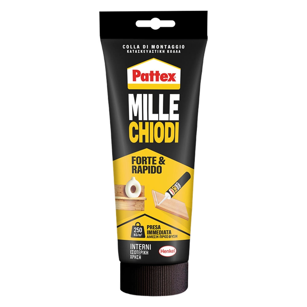 ADESIVO MILLECHIODI 'FORTE&RAPIDO' gr. 250 + 40% gratis - col. bianco  - PATTEX