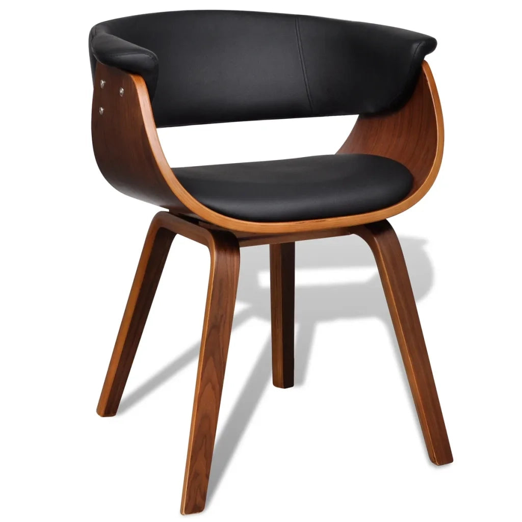 Sedie da Pranzo 4 pz in Legno Piegato e Similpelle  cod mxl 7921