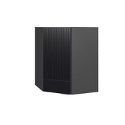 Vicco Mobile angolare da cucina Nero a righe 57 cm