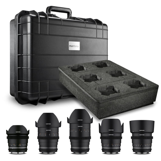 MF 14mm/24mm/35mm/50mm/85mm MK2 Custodia per obiettivi video VDSLR per Canon EF