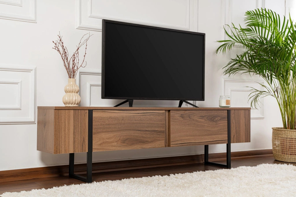 Mobile TV in legno "Serenity" 180 x 30 x 50 cm - Noce