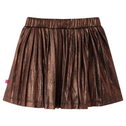 Gonna da Bambina con Brillantini Cognac 104 CFW4215580