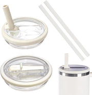 Accessori per tazze, 2 pezzi, coperchio senza bolle con manico, compatibile con tazze, copertura manico, accessorio prático adatto per tazza da 40 OZ - Lekvrij - bianco