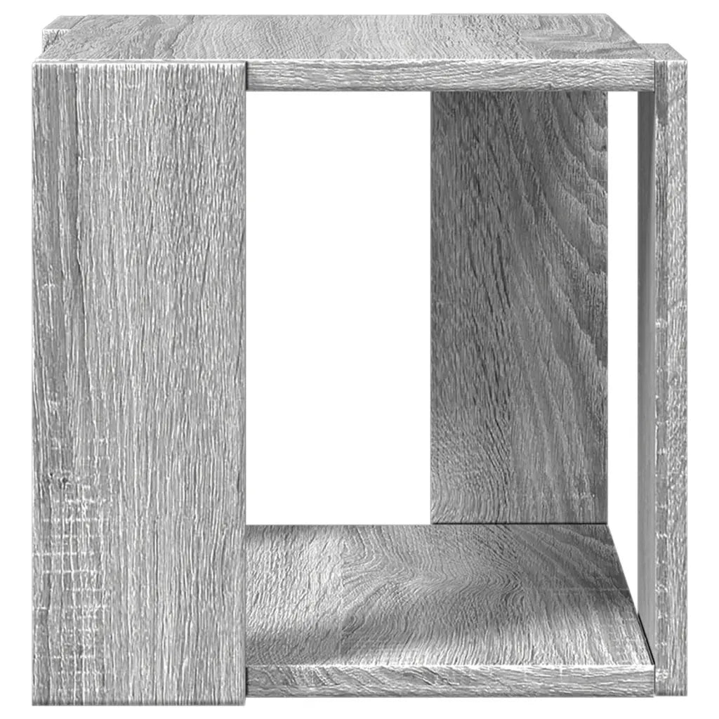 vidaXL Tavolino da Salotto Grigio Sonoma 32x32x30cm Legno Multistrato