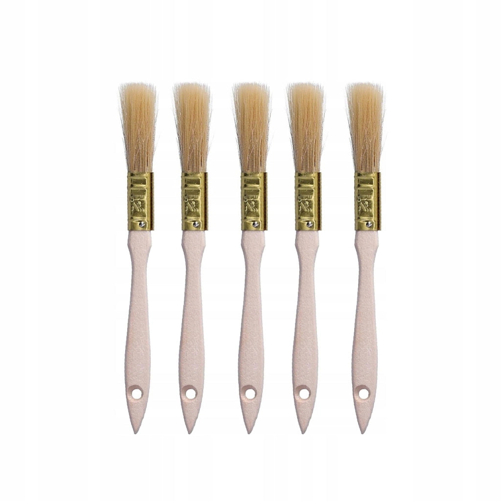 Set di Pennelli Piatto 20 Pezzi + 2 Nastri Adesivi Blu 40 mm – Set per Pittura di Precisione | Manici in Legno