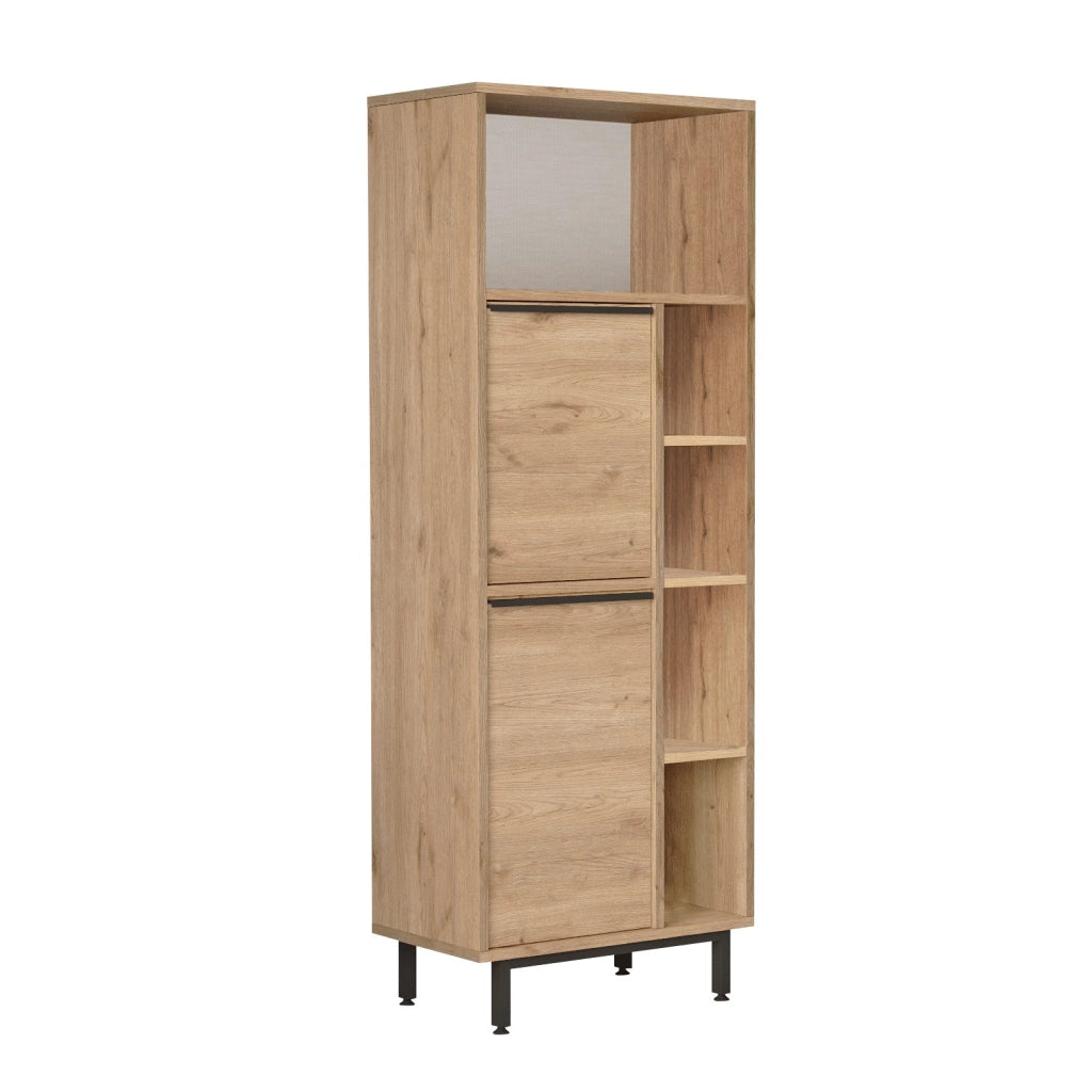 Mobile da bagno in legno "ON10C" - 60 x 46 x 161 cm - Marrone