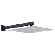 Braccio di Supporto Doccia Quadrato Acciaio 201 Nero 30 cm 147731
