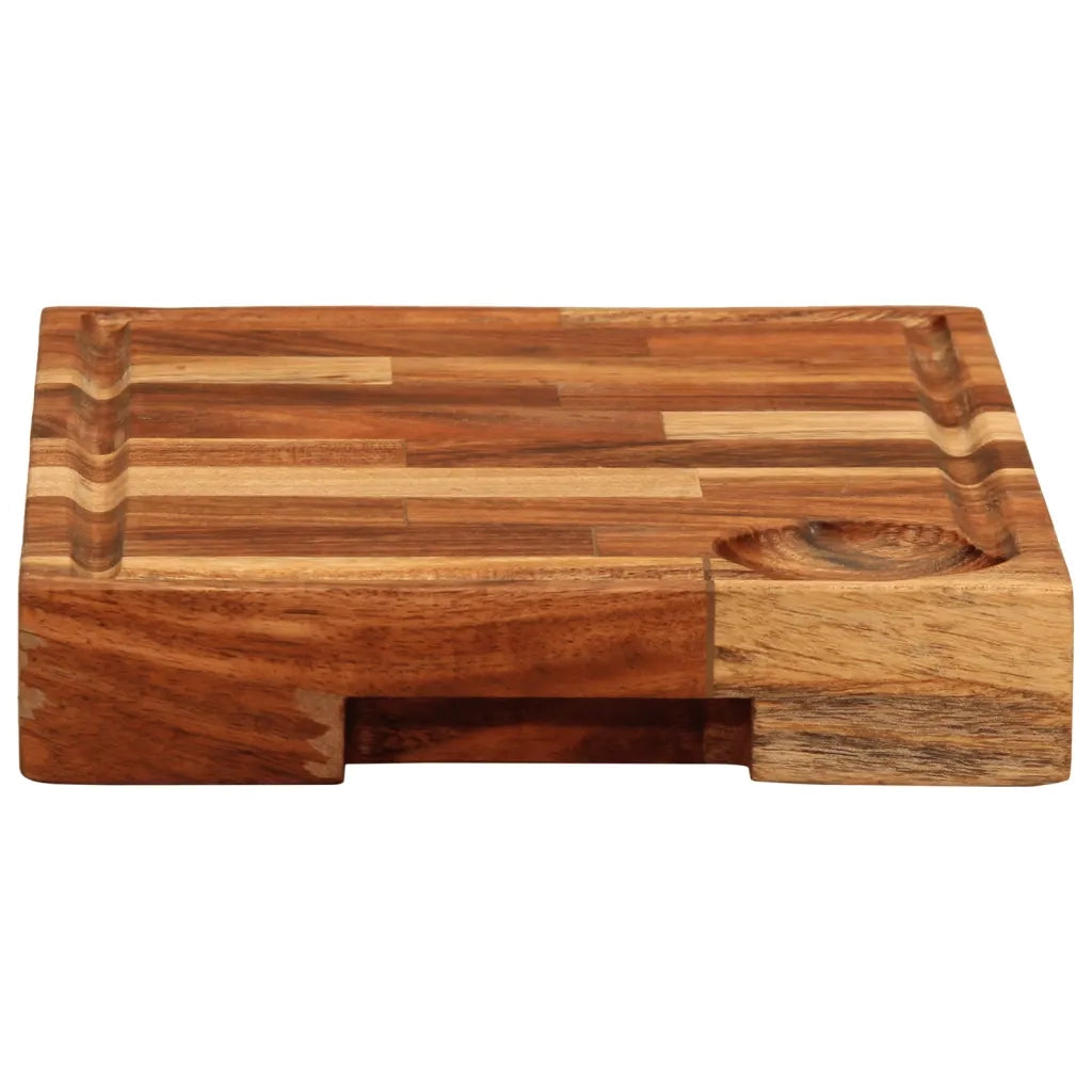 vidaXL Tagliere 30x21x4 cm in Legno Massello di Acacia