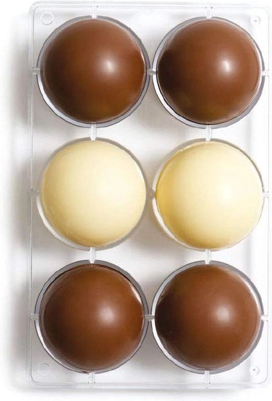 Praline in forma di semisfera Ø 75 - 275x150x22mm con funzione di ricerca
