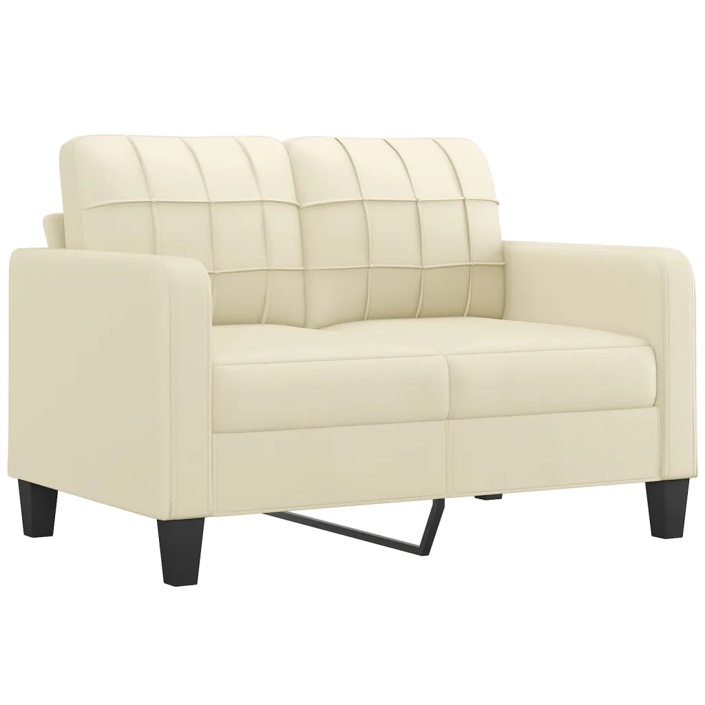 Set di Divani 2 pz con Cuscini crema in Similpellecod mxl 83118