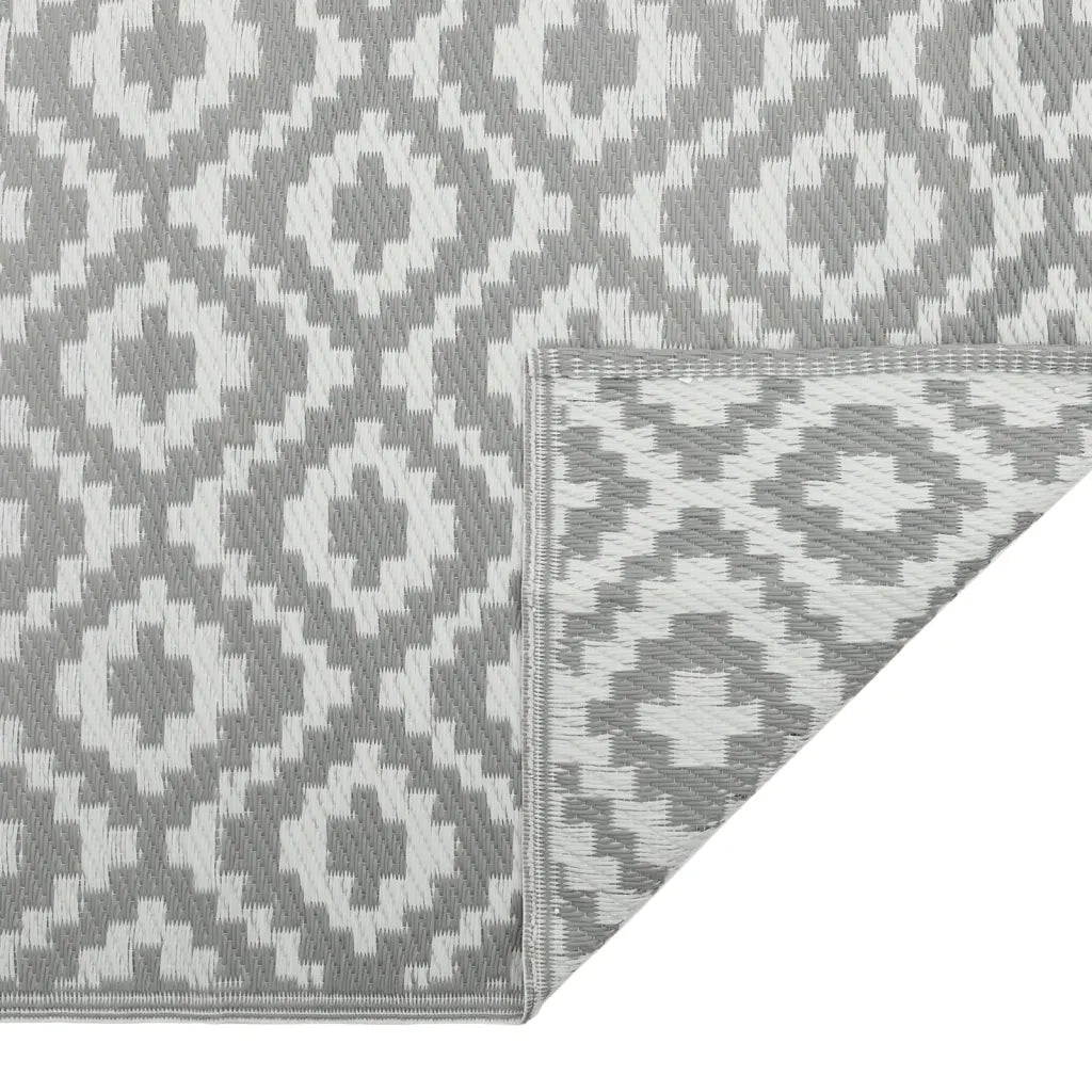 Tappeto da Esterni ARAKIL Grigio 160x230 cm in PP 368553
