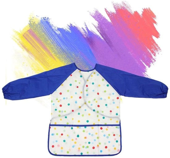 Scheda per pittori impermeabile - Scheda per pittori per bambini - Scheda per fai-da-te - Giacca per pittori - 3 tasche - Adatto per bambini di 2-8 anni