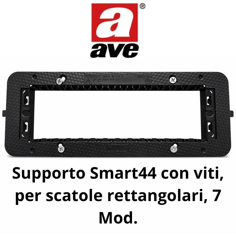 Supporto da incasso per moduli smart 44 per impianti elettrici *** numero posti 7 moduli, confezione 1
