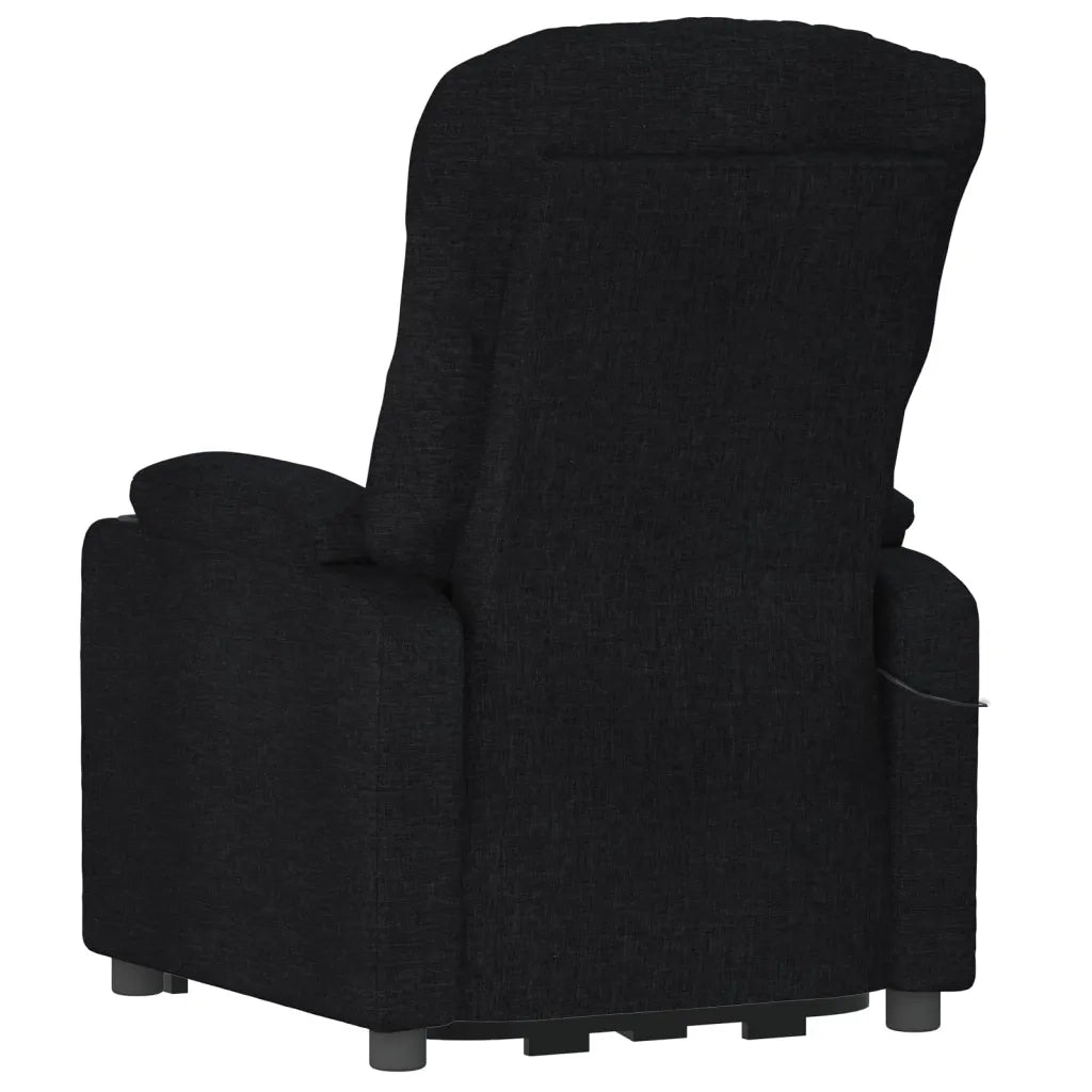 Poltrona | Sedia Relax Elettrica Reclinabile Nera in Tessuto