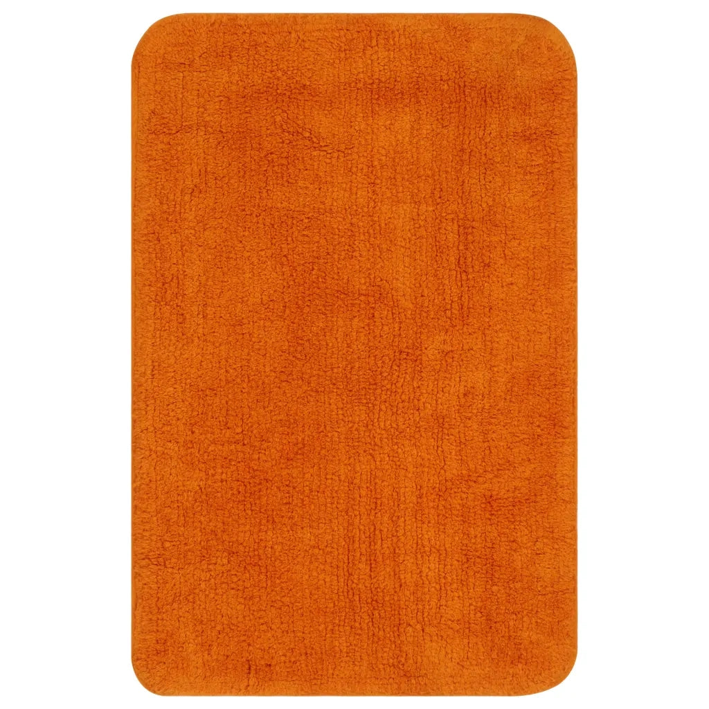 Set Tappetini per Bagno 2 pz in Tessuto Arancione CFW7142365