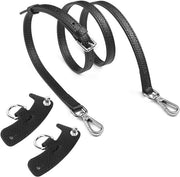 Cinturino in Pelle per Borse con 2 Adattatori - Cinturino Regolabile per Borse da Mini