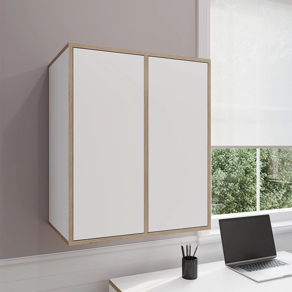 Vicco Libreria da parete Bianco 63 x 75 cm con 2 porte