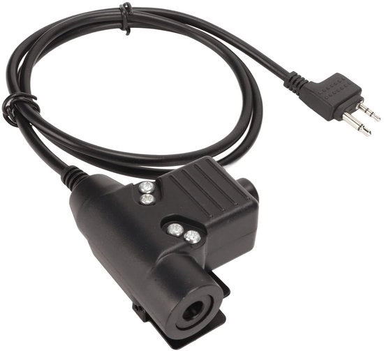 Adattatore tattico U94 - 2 Pin Handsfree - Progettato per durata - Adatto per Midland e Alan - Ideale per la comunicazione - Facile da installare - Modello U94