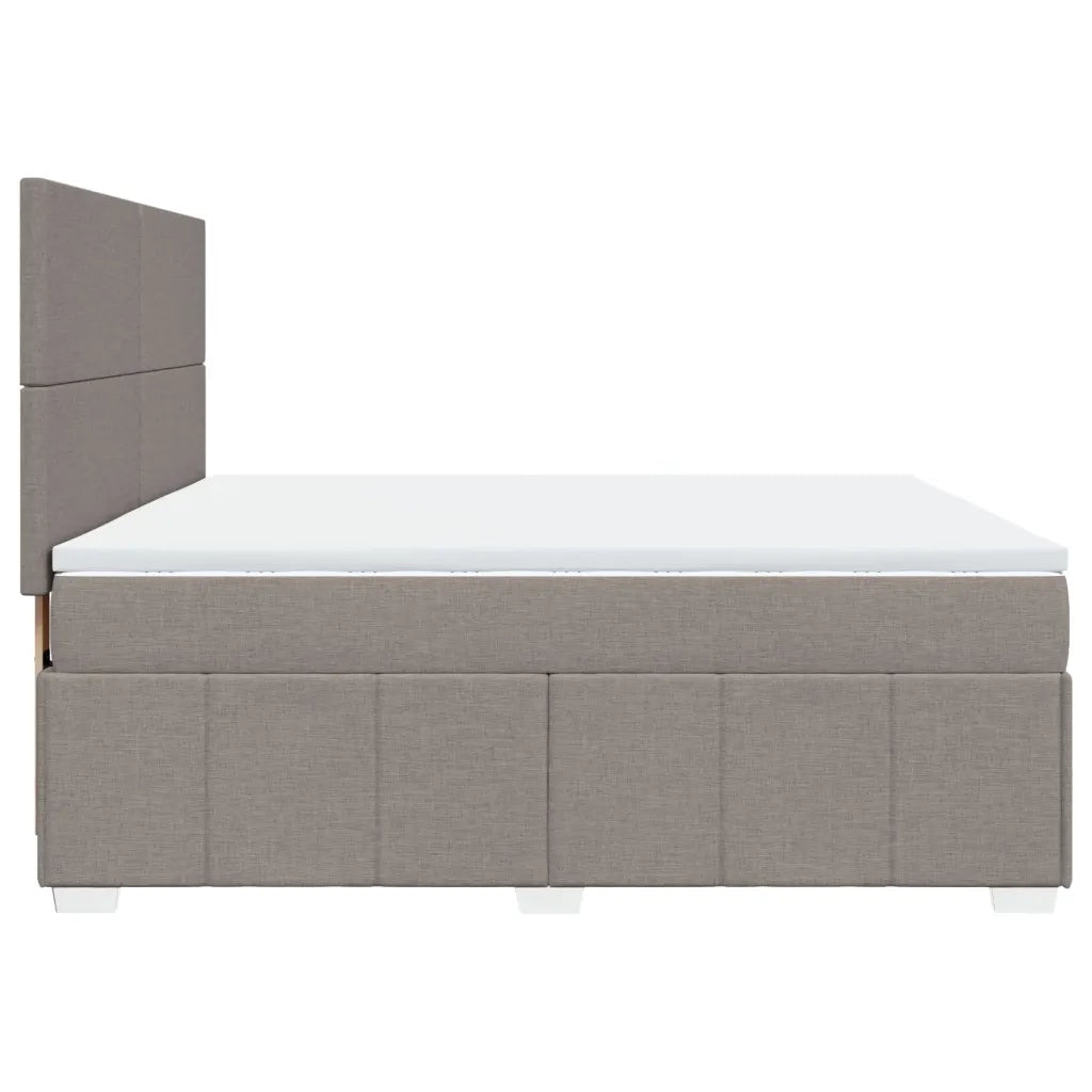 Giroletto a Molle con Materasso Tortora 180x200 cm in Tessuto 3294044