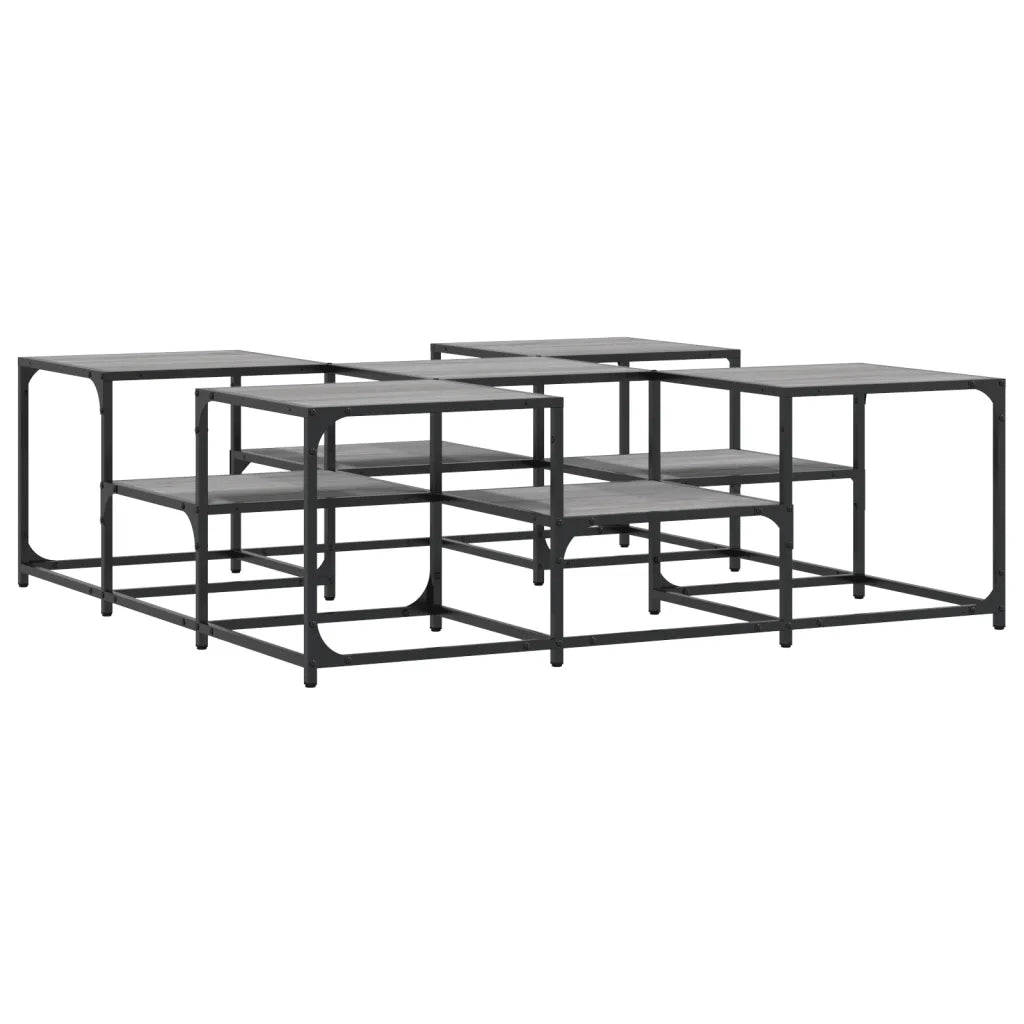 Tavolino Salotto Grigio Sonoma 121x121x40 cm Legno Multistratocod mxl 86232