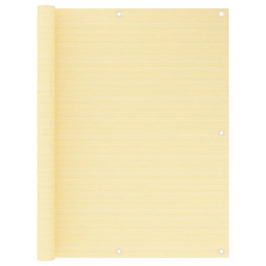 Schermo per balcone schermo per la privacy 120 x 500 cm HDPE beige 02_0010020