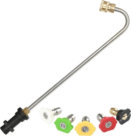 Kit di Pulizia con Estensione per Detergere con 5 Bocchette per una Pulizia Effettiva