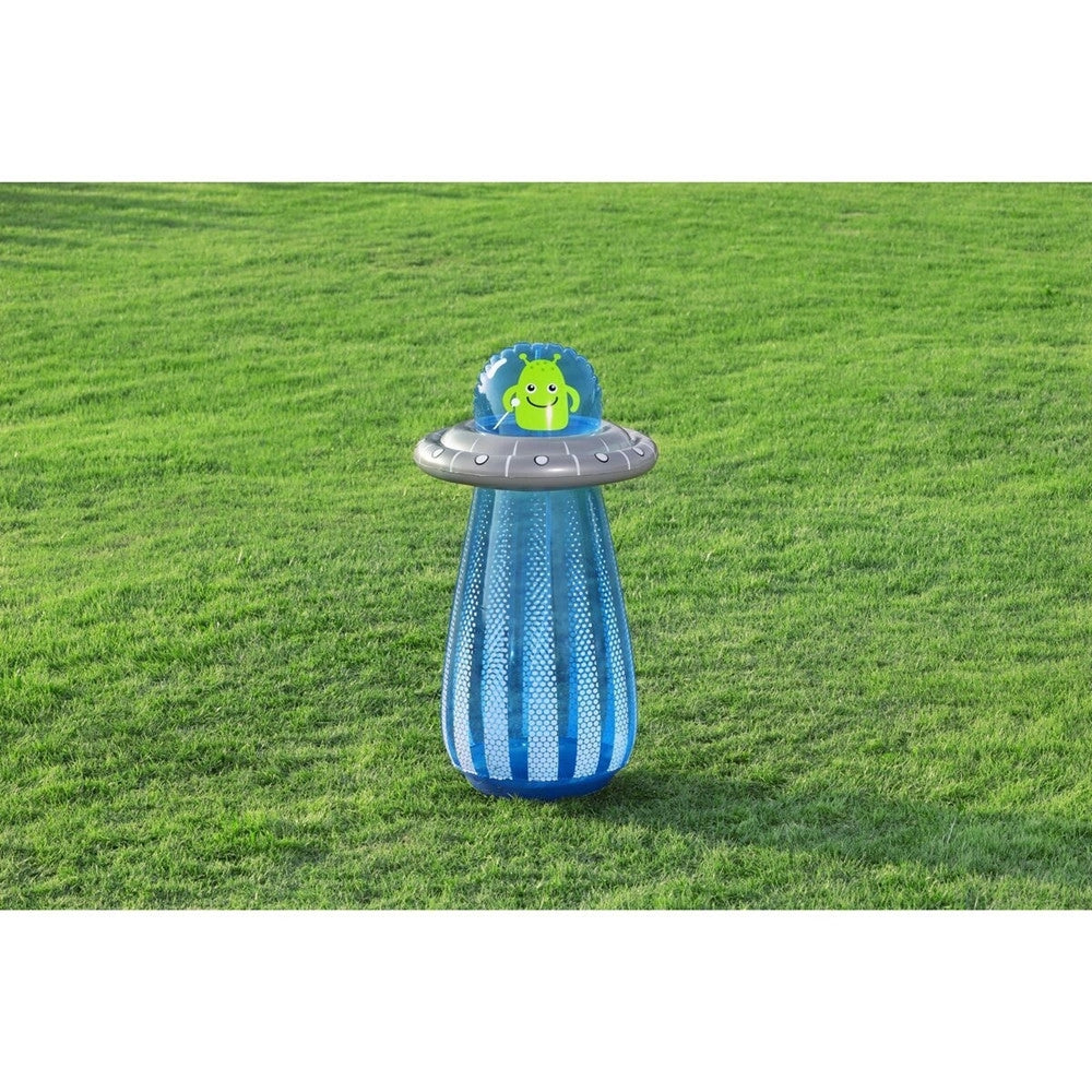 Trade Shop - Gioco Gonfiabile Spruzza Acqua Pungiball Sempreimpiedi Ufo Blaster 61x119cm Bambini 52731 -