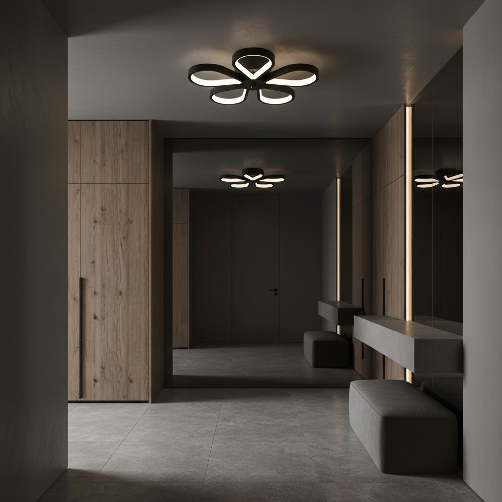 Lampada Da Soffitto Lhj075-c Black/white Led