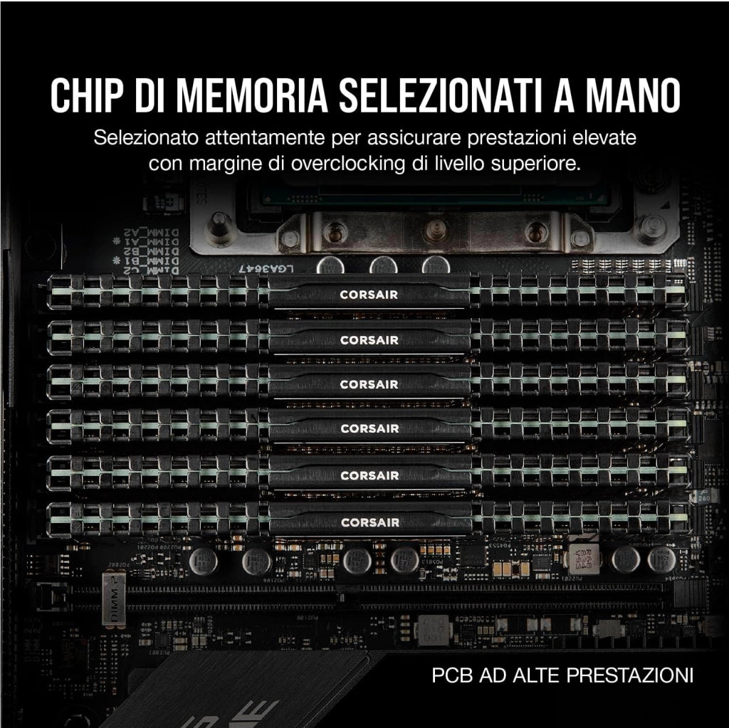 VENGEANCE LPX DDR4 RAM 32GB (2x16GB) 3200MHz CL16 Intel XMP 2.0 Memoria per computer - Nero (CMK32GX4M2E3200C16)
